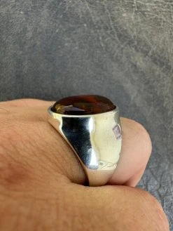 Large Genuine Baltic Amber Stone Mens Real Solid 925 Sterling Silver Signet Ring 27 Large Genuine Baltic Amber Stone Mens Real Solid 925 Sterling Silver Signet Ring -Harlem Bling Shop harlembling large genuine baltic amber stone mens real solid 925 sterling silver signet ring 27098.1682195062