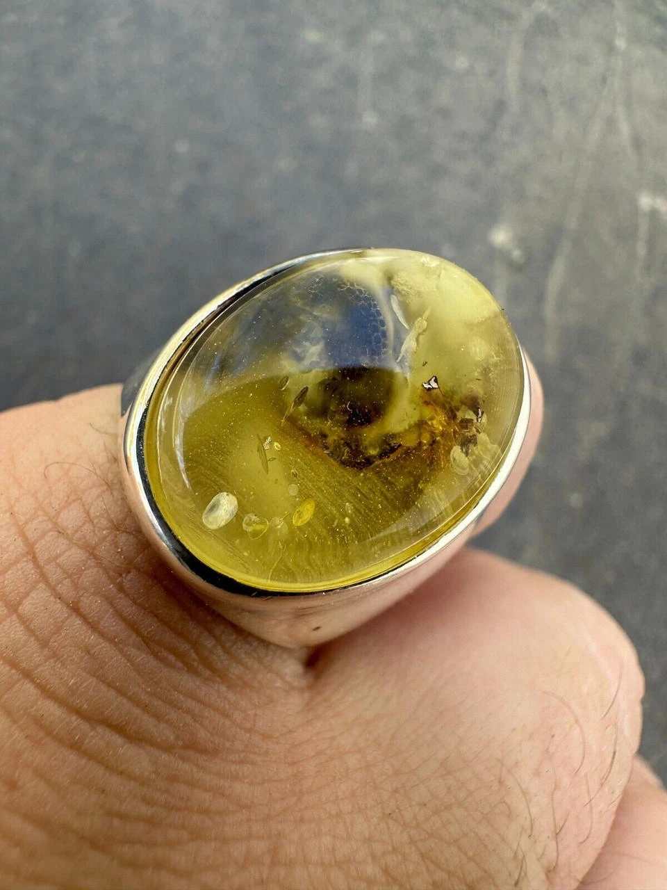 Large Genuine Baltic Amber Stone Mens Real Solid 925 Sterling Silver Signet Ring 21 Large Genuine Baltic Amber Stone Mens Real Solid 925 Sterling Silver Signet Ring - Image 19