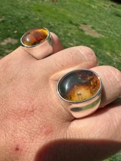 Large Genuine Baltic Amber Stone Mens Real Solid 925 Sterling Silver Signet Ring 24 Large Genuine Baltic Amber Stone Mens Real Solid 925 Sterling Silver Signet Ring -Harlem Bling Shop harlembling large genuine baltic amber stone mens real solid 925 sterling silver signet ring 81907.1682194919