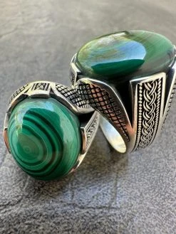 Large Green Malachite Gemstone Mens Real Solid 925 Sterling Silver Signet Ring 25 Large Green Malachite Gemstone Mens Real Solid 925 Sterling Silver Signet Ring -Harlem Bling Shop harlembling large green malachite gemstone mens real solid 925 sterling silver signet ring 10215.1682194948