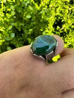 Large Green Malachite Gemstone Mens Real Solid 925 Sterling Silver Signet Ring 35 Large Green Malachite Gemstone Mens Real Solid 925 Sterling Silver Signet Ring -Harlem Bling Shop harlembling large green malachite gemstone mens real solid 925 sterling silver signet ring 18972.1682195081