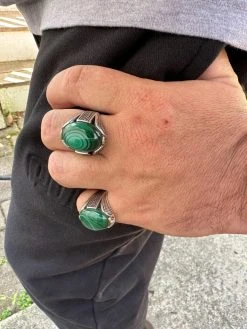 Large Green Malachite Gemstone Mens Real Solid 925 Sterling Silver Signet Ring 24 Large Green Malachite Gemstone Mens Real Solid 925 Sterling Silver Signet Ring -Harlem Bling Shop harlembling large green malachite gemstone mens real solid 925 sterling silver signet ring 37818.1682195003