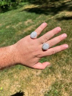 Large Nugget Mens Real Solid 925 Sterling Silver Iced CZ Pinky Ring Big Hip Hop 20 Large Nugget Mens Real Solid 925 Sterling Silver Iced CZ Pinky Ring Big Hip Hop -Harlem Bling Shop harlembling large nugget mens real solid 925 sterling silver iced cz pinky ring big hip hop 26063.1664302205