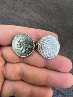 Large Nugget Mens Real Solid 925 Sterling Silver Iced CZ Pinky Ring Big Hip Hop 17 Large Nugget Mens Real Solid 925 Sterling Silver Iced CZ Pinky Ring Big Hip Hop -Harlem Bling Shop harlembling large nugget mens real solid 925 sterling silver iced cz pinky ring big hip hop 72097.1664300799