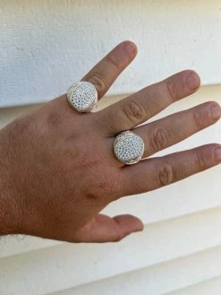 Large Oval Mens Real Solid 925 Sterling Silver Iced CZ Pinky Ring Big Hip Hop 24 Large Oval Mens Real Solid 925 Sterling Silver Iced CZ Pinky Ring Big Hip Hop -Harlem Bling Shop harlembling large oval mens real solid 925 sterling silver iced cz pinky ring big hip hop 22338.1664300802