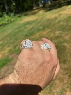 Large Oval Mens Real Solid 925 Sterling Silver Iced CZ Pinky Ring Big Hip Hop 21 Large Oval Mens Real Solid 925 Sterling Silver Iced CZ Pinky Ring Big Hip Hop -Harlem Bling Shop harlembling large oval mens real solid 925 sterling silver iced cz pinky ring big hip hop 35067.1664299752