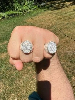 Large Oval Mens Real Solid 925 Sterling Silver Iced CZ Pinky Ring Big Hip Hop 20 Large Oval Mens Real Solid 925 Sterling Silver Iced CZ Pinky Ring Big Hip Hop -Harlem Bling Shop harlembling large oval mens real solid 925 sterling silver iced cz pinky ring big hip hop 43978.1664300484