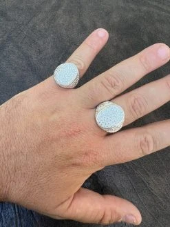 Large Oval Mens Real Solid 925 Sterling Silver Iced CZ Pinky Ring Big Hip Hop 23 Large Oval Mens Real Solid 925 Sterling Silver Iced CZ Pinky Ring Big Hip Hop -Harlem Bling Shop harlembling large oval mens real solid 925 sterling silver iced cz pinky ring big hip hop 55068.1664300758