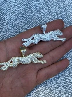 Large Real 925 Sterling Panther Cheetah Puma Pendant Necklace Iced Gold Silver 19 Large Real 925 Sterling Panther Cheetah Puma Pendant Necklace Iced Gold Silver -Harlem Bling Shop harlembling large real 925 sterling panther cheetah puma pendant necklace iced gold silver 28257.1664372540