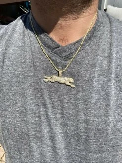 Large Real 925 Sterling Panther Cheetah Puma Pendant Necklace Iced Gold Silver 22 Large Real 925 Sterling Panther Cheetah Puma Pendant Necklace Iced Gold Silver -Harlem Bling Shop harlembling large real 925 sterling panther cheetah puma pendant necklace iced gold silver 36104.1664389939