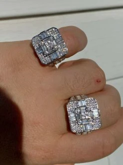 Large Real Solid 925 Sterling Silver Men's Baguette Diamond Cross Ring Hip Hop 23 Large Real Solid 925 Sterling Silver Men's Baguette Diamond Cross Ring Hip Hop -Harlem Bling Shop harlembling large real solid 925 sterling silver mens baguette diamond cross ring hip hop 06676.1664385008