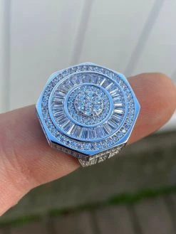 Large Real Solid 925 Sterling Silver Men's Baguette Diamond Pinky Ring Hip Hop 25 Large Real Solid 925 Sterling Silver Men's Baguette Diamond Pinky Ring Hip Hop -Harlem Bling Shop harlembling large real solid 925 sterling silver mens baguette diamond pinky ring hip hop 18462.1664382618