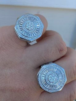 Large Real Solid 925 Sterling Silver Men's Baguette Diamond Pinky Ring Hip Hop 22 Large Real Solid 925 Sterling Silver Men's Baguette Diamond Pinky Ring Hip Hop -Harlem Bling Shop harlembling large real solid 925 sterling silver mens baguette diamond pinky ring hip hop 43332.1664391221