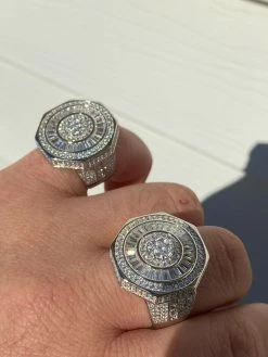 Large Real Solid 925 Sterling Silver Men's Baguette Diamond Pinky Ring Hip Hop 17 Large Real Solid 925 Sterling Silver Men's Baguette Diamond Pinky Ring Hip Hop -Harlem Bling Shop harlembling large real solid 925 sterling silver mens baguette diamond pinky ring hip hop 75064.1664379724