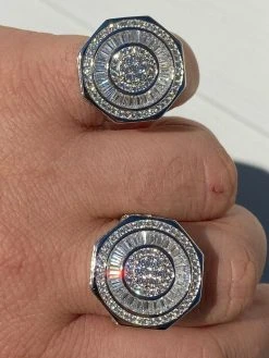 Large Real Solid 925 Sterling Silver Men's Baguette Diamond Pinky Ring Hip Hop 16 Large Real Solid 925 Sterling Silver Men's Baguette Diamond Pinky Ring Hip Hop -Harlem Bling Shop harlembling large real solid 925 sterling silver mens baguette diamond pinky ring hip hop 89318.1664378215