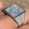 Large Real Solid 925 Sterling Silver Mens Diamond Ring Hip Hop 18mm Square Iced -Harlem Bling Shop harlembling large real solid 925 sterling silver mens diamond ring hip hop 18mm square iced 95798.1664373002