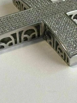 Large Solid 925 Silver Mens Cross 5ct Diamonds 3.25” BIG Hip Hop Pendant Jesus 22 Large Solid 925 Silver Mens Cross 5ct Diamonds 3.25” BIG Hip Hop Pendant Jesus -Harlem Bling Shop harlembling large solid 925 silver mens cross 5ct diamonds 3.25 big hip hop pendant jesus 82287.1664390033