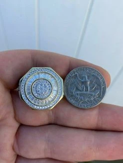 Large Solid Real 925 Sterling Silver 14k Gold Finish Baguette Pinky Ring Hip Hop 23 Large Solid Real 925 Sterling Silver 14k Gold Finish Baguette Pinky Ring Hip Hop -Harlem Bling Shop harlembling large solid real 925 sterling silver 14k gold finish baguette pinky ring hip hop 13268.1664383861