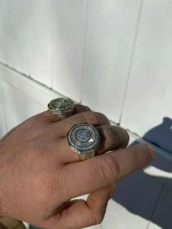 Large Solid Real 925 Sterling Silver 14k Gold Finish Baguette Pinky Ring Hip Hop 20 Large Solid Real 925 Sterling Silver 14k Gold Finish Baguette Pinky Ring Hip Hop -Harlem Bling Shop harlembling large solid real 925 sterling silver 14k gold finish baguette pinky ring hip hop 44750.1664386517