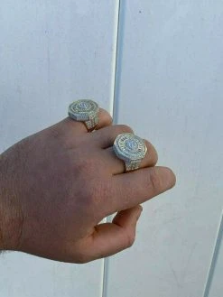 Large Solid Real 925 Sterling Silver 14k Gold Finish Baguette Pinky Ring Hip Hop 18 Large Solid Real 925 Sterling Silver 14k Gold Finish Baguette Pinky Ring Hip Hop -Harlem Bling Shop harlembling large solid real 925 sterling silver 14k gold finish baguette pinky ring hip hop 57300.1664390056