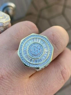 Large Solid Real 925 Sterling Silver 14k Gold Finish Baguette Pinky Ring Hip Hop 16 Large Solid Real 925 Sterling Silver 14k Gold Finish Baguette Pinky Ring Hip Hop -Harlem Bling Shop harlembling large solid real 925 sterling silver 14k gold finish baguette pinky ring hip hop 81961.1664397299