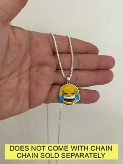 Laughing Smiley LOL Emoji Solid 925 Sterling Silver 1" Pendant For Necklace 17 Laughing Smiley LOL Emoji Solid 925 Sterling Silver 1" Pendant For Necklace -Harlem Bling Shop harlembling laughing smiley lol emoji solid 925 sterling silver 1 pendant for necklace 31835.1664371532