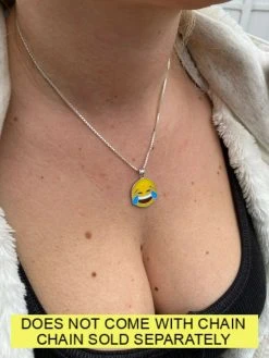 Laughing Smiley LOL Emoji Solid 925 Sterling Silver 1" Pendant For Necklace 15 Laughing Smiley LOL Emoji Solid 925 Sterling Silver 1" Pendant For Necklace -Harlem Bling Shop harlembling laughing smiley lol emoji solid 925 sterling silver 1 pendant for necklace 85785.1664379230