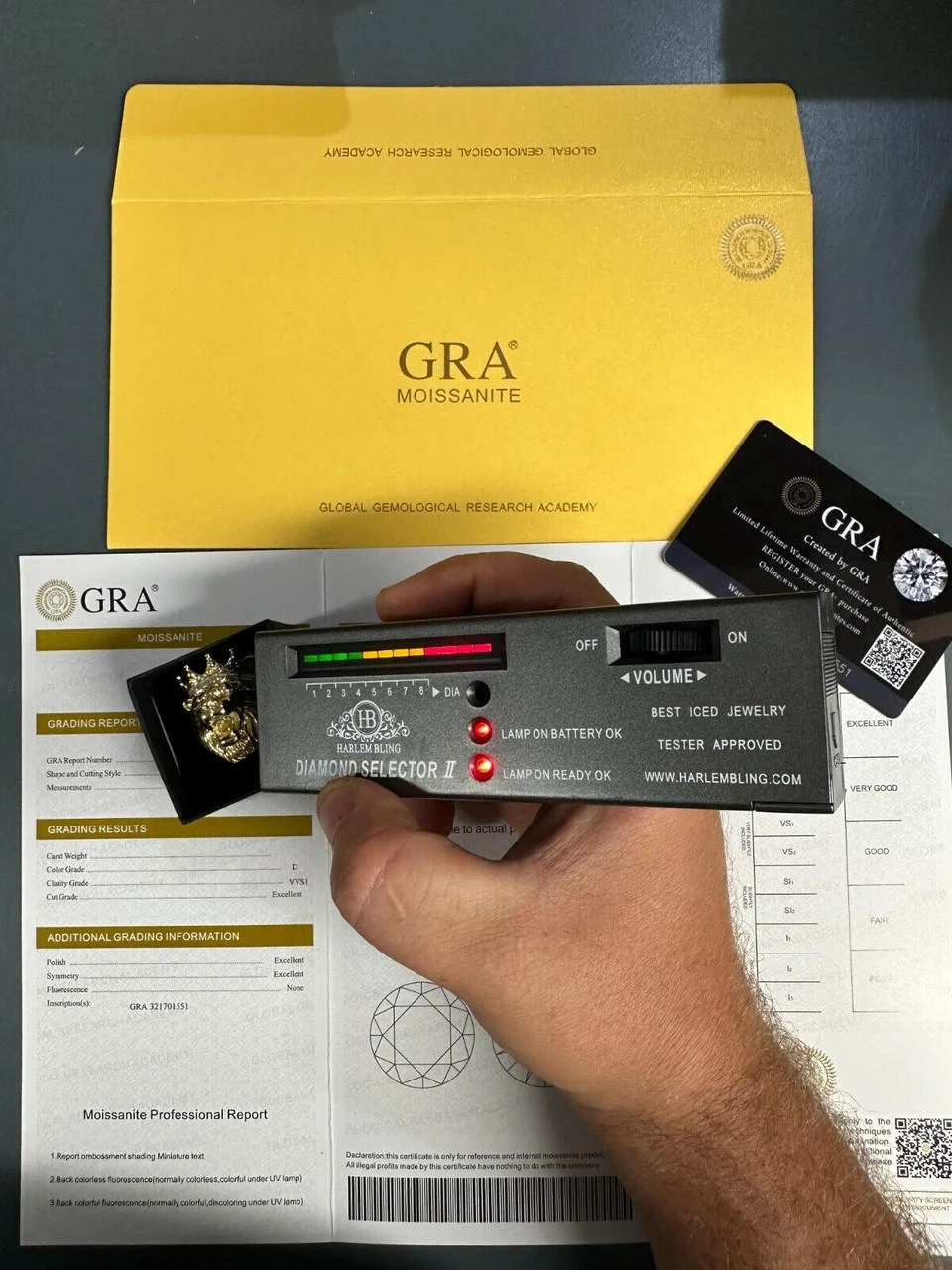 Lion W. Moissanite Baguette Crown 3D Mens Ring - 14k Gold Over Real 925 Silver 11 Lion W. Moissanite Baguette Crown 3D Mens Ring - 14k Gold Over Real 925 Silver - Image 9