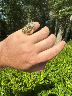 Lion W. Moissanite Baguette Crown 3D Mens Ring - 14k Gold Over Real 925 Silver 41 Lion W. Moissanite Baguette Crown 3D Mens Ring - 14k Gold Over Real 925 Silver -Harlem Bling Shop harlembling lion w moissanite baguette crown 3d mens ring 14k gold over real 925 silver 78720.1690329921