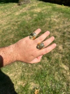 Lion W. Moissanite Baguette Crown 3D Mens Ring - 14k Gold Over Real 925 Silver 31 Lion W. Moissanite Baguette Crown 3D Mens Ring - 14k Gold Over Real 925 Silver -Harlem Bling Shop harlembling lion w moissanite baguette crown 3d mens ring 14k gold over real 925 silver 87564.1690329905