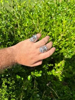 Lion W. Moissanite Baguette Crown 3D Mens Ring - Real Solid 925 Sterling Silver 27 Lion W. Moissanite Baguette Crown 3D Mens Ring - Real Solid 925 Sterling Silver -Harlem Bling Shop harlembling lion w moissanite baguette crown 3d mens ring real solid 925 sterling silver 69020.1690329966