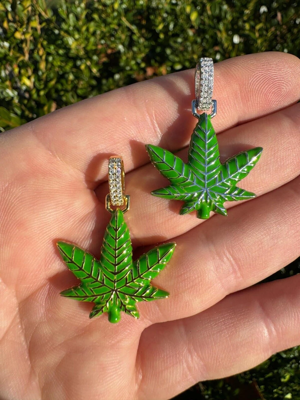 Marijuana Pendant Moissanite 925 Silver Marijuana Weed Leaf Pendant Necklace 19 Marijuana Pendant Moissanite 925 Silver Marijuana Weed Leaf Pendant Necklace - Image 17