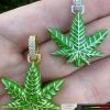 Marijuana Pendant Moissanite 925 Silver Marijuana Weed Leaf Pendant Necklace 1 Marijuana Pendant Moissanite 925 Silver Marijuana Weed Leaf Pendant Necklace -Harlem Bling Shop harlembling marijuana pendant moissanite 925 silver marijuana weed leaf pendant necklace 29720.1702443244