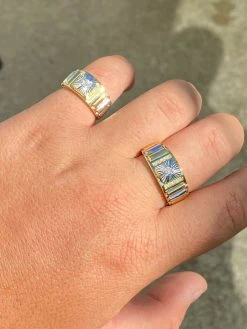 Men 14k Gold 925 Sterling Silver Presidential Wedding Band Ring Pinky Solitaire -Harlem Bling Shop harlembling men 14k gold 925 sterling silver presidential wedding band ring pinky solitaire 42401.1664373003