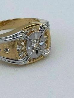Men 14k Gold & Real Solid 925 Silver Super Iced Star Ring Size Man Made Diamond -Harlem Bling Shop harlembling men 14k gold and real solid 925 silver super iced star ring size man made diamond 00878.1664396734