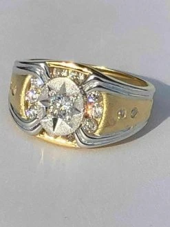 Men 14k Gold & Real Solid 925 Silver Super Iced Star Ring Size Man Made Diamond -Harlem Bling Shop harlembling men 14k gold and real solid 925 silver super iced star ring size man made diamond 64772.1664392828