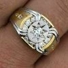 Men 14k Gold & Real Solid 925 Silver Super Iced Star Ring Size Man Made Diamond -Harlem Bling Shop harlembling men 14k gold and real solid 925 silver super iced star ring size man made diamond 78546.1664391535