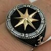 Men 14k Gold & Real Solid 925 Sterling Silver Anchor Sailor Compass Ring Sz 7-13 1 Men 14k Gold & Real Solid 925 Sterling Silver Anchor Sailor Compass Ring Sz 7-13 -Harlem Bling Shop harlembling men 14k gold and real solid 925 sterling silver anchor sailor compass ring sz 7 13 86284.1664371524