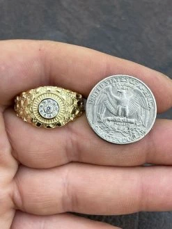 Men 14k Gold Vermeil Solid 925 Silver Nugget Ring Solitaire Real Iced MOISSANITE 24 Men 14k Gold Vermeil Solid 925 Silver Nugget Ring Solitaire Real Iced MOISSANITE -Harlem Bling Shop harlembling men 14k gold vermeil solid 925 silver nugget ring solitaire real iced moissanite 36186.1665671272