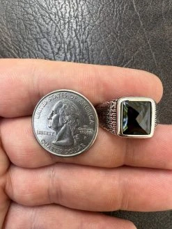 Men Real 925 Sterling Silver Simulated Black Diamond Gem Stone Pinky Ring Iced -Harlem Bling Shop harlembling men real 925 sterling silver simulated black diamond gem stone pinky ring iced 71512.1664302132