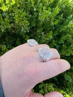 Men Real Solid 925 Sterling Silver Iced Red Ruby Ring HipHop Pinky Or Any Finger -Harlem Bling Shop harlembling men real solid 925 sterling silver iced red ruby ring hiphop pinky or any finger 41647.1664355996