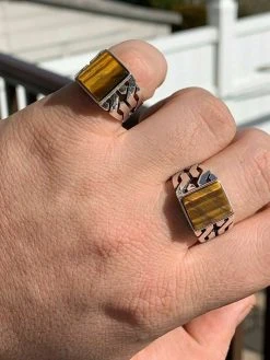 Men Real Solid 925 Sterling Silver Tiger's Eye Ring Size 7-13 Pinky Oxidized 15 Men Real Solid 925 Sterling Silver Tiger's Eye Ring Size 7-13 Pinky Oxidized -Harlem Bling Shop harlembling men real solid 925 sterling silver tigers eye ring size 7 13 pinky oxidized 14275.1664397350