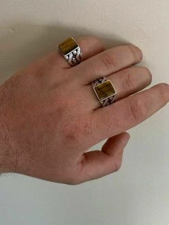 Men Real Solid 925 Sterling Silver Tiger's Eye Ring Size 7-13 Pinky Oxidized 14 Men Real Solid 925 Sterling Silver Tiger's Eye Ring Size 7-13 Pinky Oxidized -Harlem Bling Shop harlembling men real solid 925 sterling silver tigers eye ring size 7 13 pinky oxidized 30326.1664377337