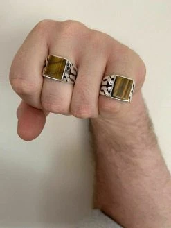 Men Real Solid 925 Sterling Silver Tiger's Eye Ring Size 7-13 Pinky Oxidized 17 Men Real Solid 925 Sterling Silver Tiger's Eye Ring Size 7-13 Pinky Oxidized -Harlem Bling Shop harlembling men real solid 925 sterling silver tigers eye ring size 7 13 pinky oxidized 47882.1664399317