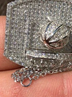 Men Solid 925 Silver Basketball W. Hoop Diamond Pendant W. Chain 14k Gold ICED 18 Men Solid 925 Silver Basketball W. Hoop Diamond Pendant W. Chain 14k Gold ICED -Harlem Bling Shop harlembling men solid 925 silver basketball w hoop diamond pendant w chain 14k gold iced 03489.1664395468