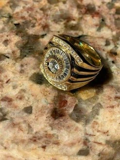 Men's 14k Gold & Real Solid 925 Silver Big Diamond RING Iced Icy Large Pinky 25 Men's 14k Gold & Real Solid 925 Silver Big Diamond RING Iced Icy Large Pinky -Harlem Bling Shop harlembling mens 14k gold and real solid 925 silver big diamond ring iced icy large pinky 47451.1664384996