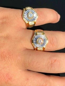 Men's 14k Gold & Real Solid 925 Silver Diamond RING Iced Icy Pinky Solitaire 17 Men's 14k Gold & Real Solid 925 Silver Diamond RING Iced Icy Pinky Solitaire -Harlem Bling Shop harlembling mens 14k gold and real solid 925 silver diamond ring iced icy pinky solitaire 32817.1664381567