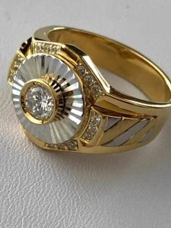 Men's 14k Gold & Real Solid 925 Silver Diamond RING Iced Icy Pinky Solitaire 16 Men's 14k Gold & Real Solid 925 Silver Diamond RING Iced Icy Pinky Solitaire -Harlem Bling Shop harlembling mens 14k gold and real solid 925 silver diamond ring iced icy pinky solitaire 38117.1665670693