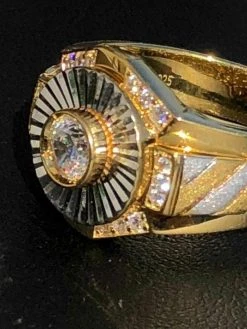 Men's 14k Gold & Real Solid 925 Silver Diamond RING Iced Icy Pinky Solitaire 20 Men's 14k Gold & Real Solid 925 Silver Diamond RING Iced Icy Pinky Solitaire -Harlem Bling Shop harlembling mens 14k gold and real solid 925 silver diamond ring iced icy pinky solitaire 74020.1664377973