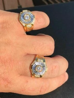 Men's 14k Gold & Real Solid 925 Silver Diamond RING Iced Icy Pinky Solitaire 21 Men's 14k Gold & Real Solid 925 Silver Diamond RING Iced Icy Pinky Solitaire -Harlem Bling Shop harlembling mens 14k gold and real solid 925 silver diamond ring iced icy pinky solitaire 84070.1664373021